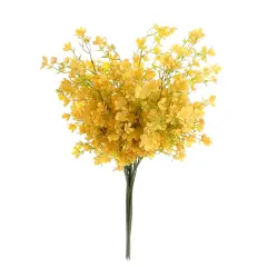 Grand Verde Forget-Me-Not Tall Artificial Flowers 29&rdquo; Long Stems Real-Touch Faux Bouquet, 5pcs Bundle Yellow