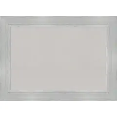 Cork Board, Romano Silver Wood Frame - Bulletin Board, Organization Board, Pin Board Grey Cork