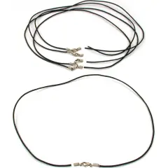5 Add A Bead Black Leather Beading Cords 17.5"