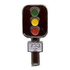 Block Signal Railroad Pin 1"