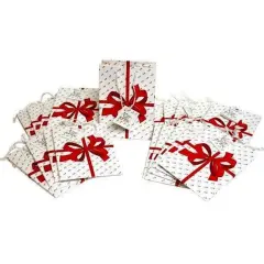 20 Jewelry Gift Wrapping Bow Shopping Tote Paper Bags