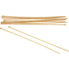 10 14K Gold Filled Headpins Head Pins 24 ga. 2 in.