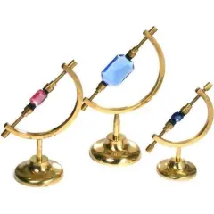 3 Gemstone Brass Showcase Window Display Tool