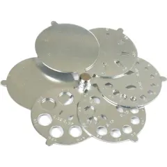 DIAMOND GEMSTONE FOLDING GAUGE 0.01 - 2 Carat ALUMINUM MULTI SHAPE JEWELRY TOOL