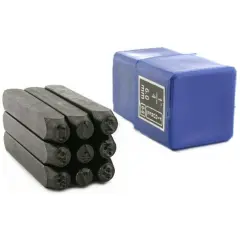 9 Number Punch Jewelers Metalsmith Stamp Bench Tool 6mm