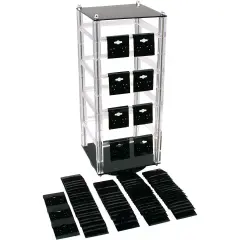 Earring Display Revolving Rotating Counter Top W/ 100 Cards
