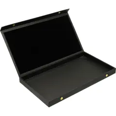 Black Display Case Box Necklace Bracelet Showcase Tray