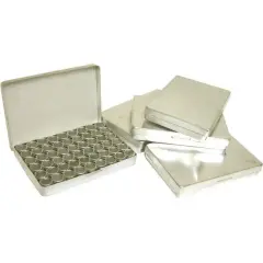 270 Bead & Finding Box Holders Glass Top Jars