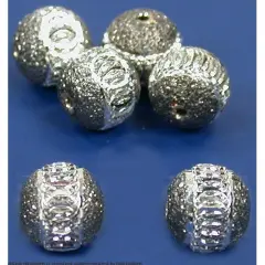 Banded Round Beads 8mm 6pc