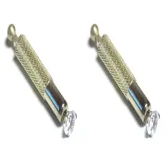 Diamond Gemologist Grip Tweezer Gem Bead Holder Tool 3 Prong 2" Long