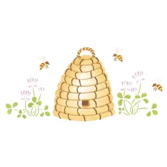 Beehive Wall Stencil | 1071 by Designer Stencils | Animal & Nature Stencils |