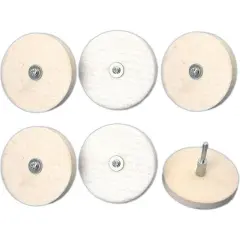 6 Buffing Wheels Jewelry Felt Polishing Machine Tools