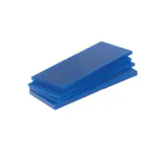 4 Assorted Blue Matt Carving Wax Slices 6" x 2 5/8"