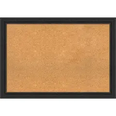Cork Board, Shipwreck Black Narrow Frame - Bulletin Board, Organization Board, Pin Board