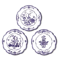 Three Plates Wall Stencil | 2128 by Designer Stencils | Pattern Stencils | Reusable Stencils for Painting | Safe & Reusable Template for Wall Decor | Try This Stencil Instead of a Wallpaper | Easy to Use & Clean Art Stencil Pattern