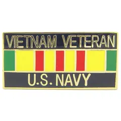 U.S. Navy Vietnam Veteran Ribbon Pin 1"