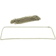 Bead Chains Nickel Plated 30" 12Pcs