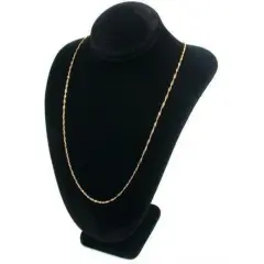 Black Velvet Necklace Pendant Bust Jewelry Display Chain Showcase