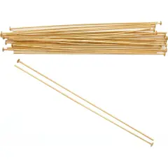 25 14K Gold Filled Headpins Jewelry 24 Ga 2 Inches New