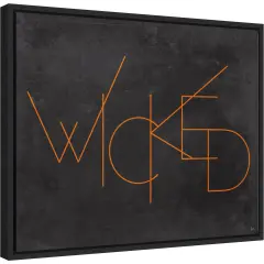 Haunted III Wicked by Jess Aiken 20-in. W x 16-in. H. Canvas Wall Art Print Framed in Black