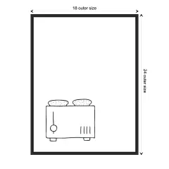 Simply Toaster by Amanti Art Portfolio Canvas Art Framed