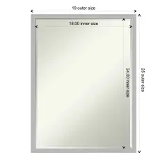 Petite Bevel Wall Mirror, Hera Chrome Frame