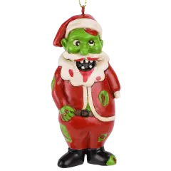 Zombie Santa Claus Christmas Ornament