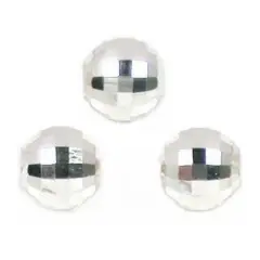 3 Sterling Silver Mirror Beads Beading Stringing 4mm