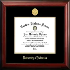 University of Nebraska 11w x 8.5h Gold Embossed Diploma Frame