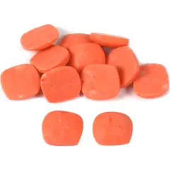 12 Red Coral Square Cabochons 8 x 9mm