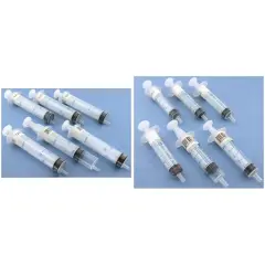 20ml & 5ml Plastic Measuring Syringe 5" & 3 5/8" Length Kit 12 Pcs