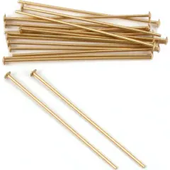 20 14K Gold Filled Headpins Head Pins 24 Gauge 1"