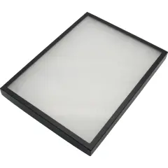 Riker Display Cases 165BK Display Frame Case with Glass Top 16" x 12" x 1 1/4"