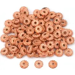Rope Bali Spacer Beads Copper Plated 5.5mm Approx 100