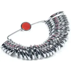 Finger Gauge Sz 1-15 Nickel Plated Brass