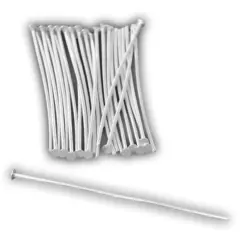 25 Head Pins Sterling Silver Bead Jewelry 21 Gauge
