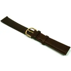 Watch Band Brown Leather Padded Smooth Calf 18mm Part
