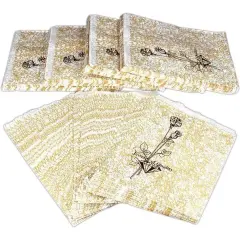 500 Paper Gift Bags Gold Shopping Sales Tote 8.5 x 11"