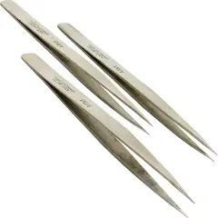3 Antimagnetic #MM Tweezers Stainless Steel Watch Tool