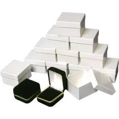 12 Black Velvet Diamond Ring Jewelry Gift Boxes Display
