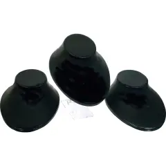3 Pc Black Display Bust Jewelry Necklace Chain Stands