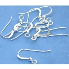 Shepherd Hooks & Ball Sterling Silver 21 Gauge 23mm 5 Pairs