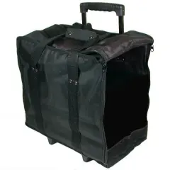 Jewelry Display Black Carrying Case w/ Wheels & Handle