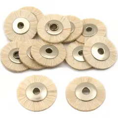 Soft Hair Wheel Brushes 3/4" Jewelers Polishing Cleaning Jewelry Tools 12Pcs