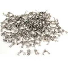 150 Bails Rhodium Connector Jewelry Necklace Chain Part