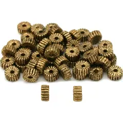 Spacer Bali Beads Antique Gold Plated 5mm Approx 50