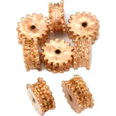 16g Bali Spacer Beads Copper Plt Beading 10mm Approx 8