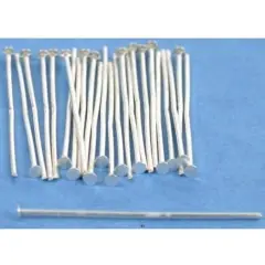 25 Head Pins Sterling Silver Bead Broach Jewelry 22 Ga
