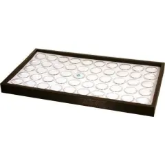 50 Gem Jars Foam Display Stackable Showcase Tray