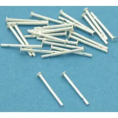 25 Sterling Silver Head Pins Jewelers Beading 22Ga 3/8"